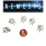 Nemesis: 5x Token Segnalino Cadavere Personaggio 3D Scenario Sci-fi
