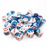 36 d6 Dice Chessex Polyedral ASTRAL BLUE 26857 BLU ASTRALE Bianco Dadi