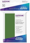 50 Sleeves Ultimate Guard SUPREME UX STANDARD Green  Bustine Protettive Verde