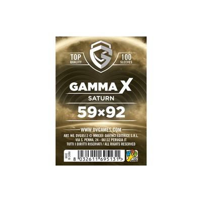 100 Sleeves Gamma X SATURN 59X92 Bustine Protettive