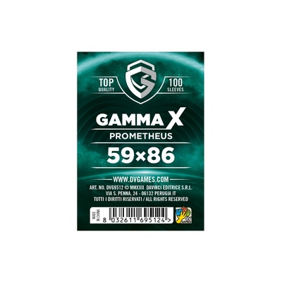 100 Sleeves Gamma X PROMETHEUS 59X86 Bustine Protettive