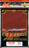 80 Card Barrier Kmc Magic MAT SERIES RED Rosso Bustine Protettive Buste 66x91