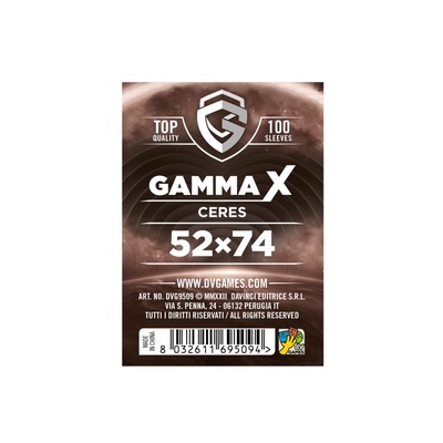 100 Sleeves Gamma X CERES 52X74 Bustine Protettive
