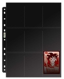 9 Pocket Pages Ultra Pro PREMIUM BLACK Nero Fogli Pagine Raccoglitore