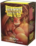 100 Sleeves Dragon Shield Standard  MATTE DUAL PEACH  Bustine Protettive