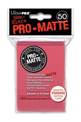 50 Deck Protector Sleeves Ultra Pro Magic PRO MATTE FUCHSIA Fucsia Bustine Protettive Buste
