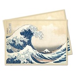 65 Deck Protector Sleeves Ultra Pro Magic THE GREAT WAVE OFF KANAGAWA Bustine Protettive Buste