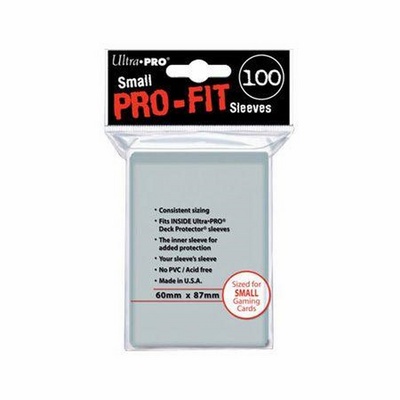 100 Deck Protector Sleeves Ultra Pro Yugioh SMALL PRO-FIT Pro Fit Bustine Protettive Buste
