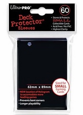 60 Deck Protector Sleeves Ultra Pro YuGiOh SMALL BLACK Nero Bustine Protettive Buste
