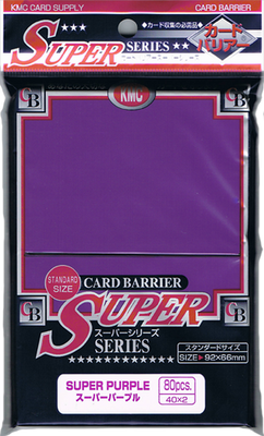 80 Card Barrier Kmc Magic SUPER SERIES PURPLE Viola Bustine Protettive Buste 66x91