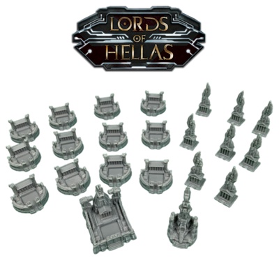 Lords of Hellas: Terrain 1 Deluxe 3D Scenario Città