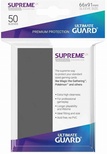 50 Sleeves Ultimate Guard SUPREME UX STANDARD Grey Bustine Protettive Grigio