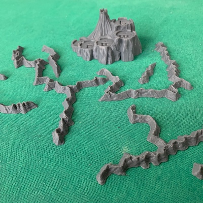 La Guerra dell'Anello: Set Montagne e Monte Fato 3D