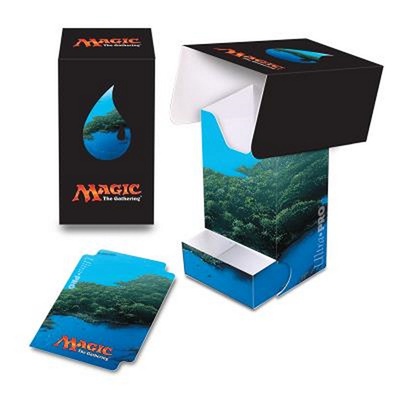 Deck Box Verticale Ultra Pro Magic MANA 5 ISLAND Isola Porta Mazzo