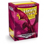 100 Sleeves Dragon Shield Standard MATTE MAGENTA Bustine Protettive Magenta