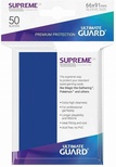 50 Sleeves Ultimate Guard SUPREME UX STANDARD Blue Bustine Protettive Blu
