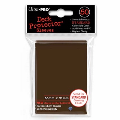 50 Deck Protector Sleeves Ultra Pro Magic STANDARD BROWN Marrone Bustine Protettive Buste