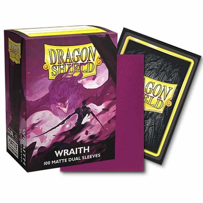 100 Sleeves Dragon Shield Standard MATTE DUAL WRAITH Bustine Protettive