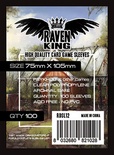 100 Sleeves Raven King 75x105  Bustine Protettive