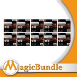 Bundle 10x packs - 100 Sleeves Sapphire CARAMEL 80X80
