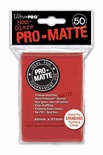 50 Deck Protector Sleeves Ultra Pro Magic PRO MATTE RED Rosso Bustine Protettive Buste