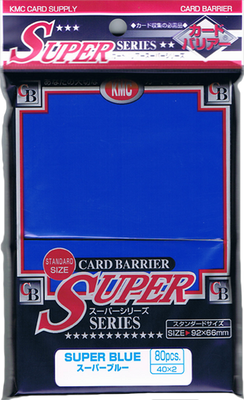 80 Card Barrier Kmc Magic SUPER SERIES BLUE Blu Bustine Protettive Buste 66x91