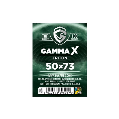 100 Sleeves Gamma X TRITON 50X73 Bustine Protettive