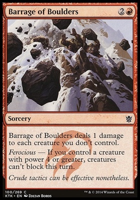 Barrage of Boulders