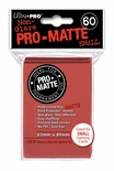 60 Deck Protector Sleeves Ultra Pro YuGiOh PRO MATTE SMALL RED Rosso Bustine Protettive Buste