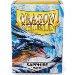 100 Sleeves Dragon Shield Standard MATTE SAPPHIRE Bustine Protettive Zaffiro