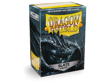 100 Sleeves Dragon Shield Standard MATTE SLATE Bustine Protettive Ardesia