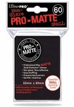 60 Deck Protector Sleeves Ultra Pro YuGiOh PRO MATTE SMALL BLACK Nero Bustine Protettive Buste