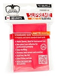 80 Supreme Sleeves Ultimate Guard Magic MATTE RED Bustine Protettive ROSSE
