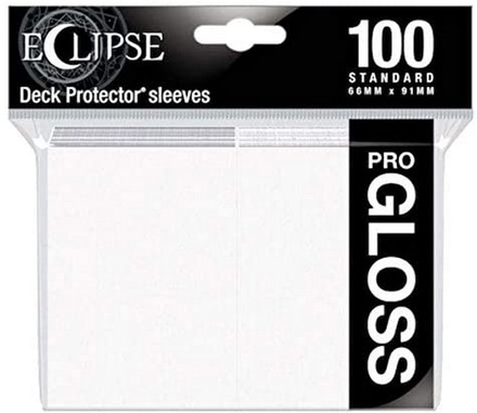 100 Sleeves Ultra Pro ECLIPSE STANDARD PRO GLOSS White Bustine Protettive Bianco