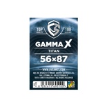 100 Sleeves Gamma X TITAN 56X87  Bustine Protettive