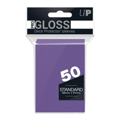 50 Sleeves Ultra PRO GLOSS Standard PURPLE Viola Bustine Protettive