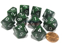10 d10 Dice Chessex SPECKLED RECON 25125 Dadi