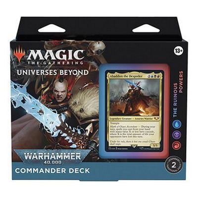 Mazzo Magic Commander WARHAMMER 40.000 THE RUINOUS POWERS REGULAR Deck Inglese