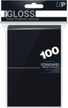 100 Sleeves Ultra Pro Standard PRO GLOSS BLACK Bustine Protettive Nero