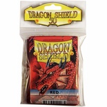 50 Deck Protector Sleeves Dragon Shield Magic STANDARD RED Rosso Bustine Protettive Buste
