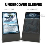 100 Sleeves Ultimate Guard UNDERCOVER STANDARD PRECISE FIT Clear Black Bustine Protettive