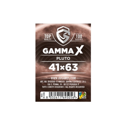 100 Sleeves Gamma X PLUTO 41X63 Bustine Protettive