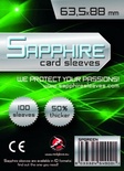 100 Sleeves Sapphire STANDARD 63,5x88 Bustine Protettive x Giochi da Tavolo