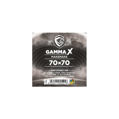 100 Sleeves Gamma X MAKEMAKE 70X70 Bustine Protettive