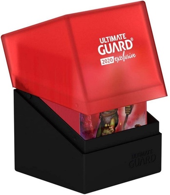 Deck Case BOULDER 100+ Ultimate Guard Magic 2020 EXCLUSIVE BLACK RED Porta Mazzo