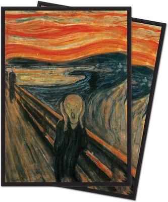 65 Deck Protector Sleeves Ultra Pro Magic THE SCREAM Bustine Protettive Buste