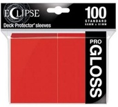 100 Sleeves Ultra Pro ECLIPSE STANDARD PRO GLOSS Red Bustine Protettive Rosse