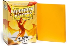 100 Sleeves Dragon Shield Standard MATTE YELLOW Bustine Protettive Giallo
