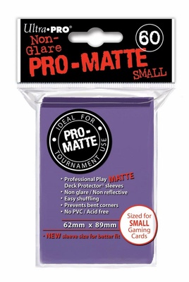 60 Deck Protector Sleeves Ultra Pro YuGiOh PRO MATTE SMALL Purple Viola Bustine Protettive Buste
