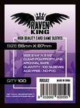 100 Sleeves RAVEN KING 56x87 Bustine Protettive